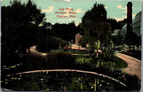 46033 - USA - Dayton , Lily Pond , Soldier's Home , Ohio - gelaufen 1912