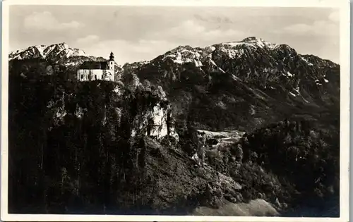 46042 - Salzburg - St. Pankraz , Kirchlein bei Bad Reichenhall mit Zwiesel und Hochstaufen - nicht gelaufen 1933