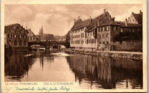 46049 - Frankreich - Strasbourg , Strassburg , L  Vieux - gelaufen 1908