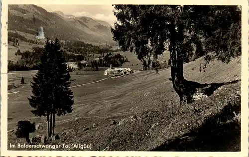 46058 - Deutschland - Balderschwang , Berggasthof Gasthof Pension Kienle , Allgäu , Balderschwanger Tal - gelaufen 1940