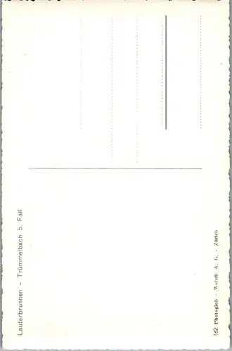 46079 - Schweiz - Lauterbrunnen , Trünnelbach 5. Fall - nicht gelaufen