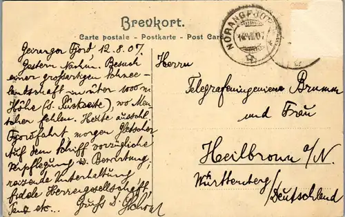 46088 - Norwegen - Stranda , Parti fra Djupvandet - gelaufen 1907