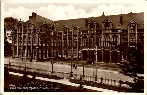 46089 - Belgien - Liege , Lüttich , Palais Provincial facade sur Square Notger - gelaufen 1941