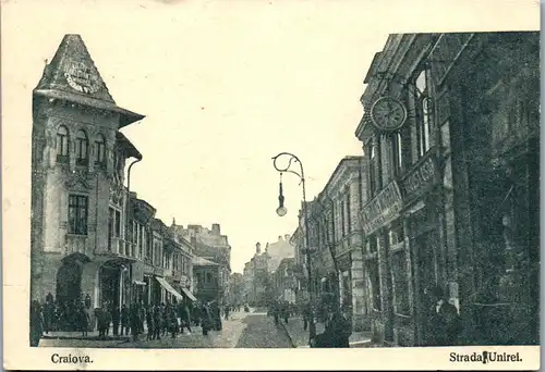 46092 - Rumänien - Craiova , Strada Unirei - gelaufen 1917