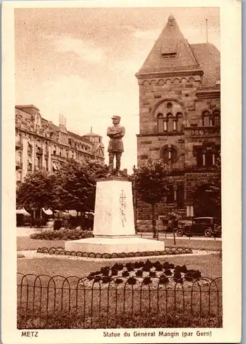 46099 - Frankreich - Metz , Statue de General Mangin , par Gern - nicht gelaufen