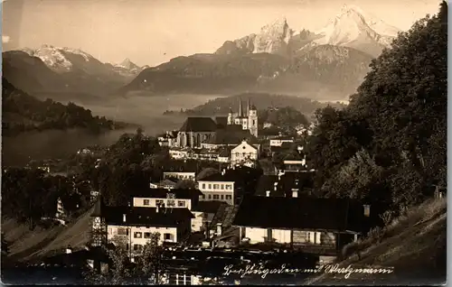 46114 - Deutschland - Berchtesgaden , Blick auf Watzmann - nicht gelaufen