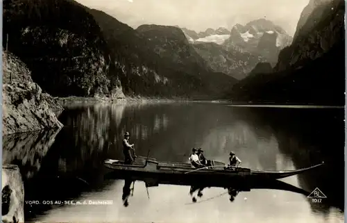 46115 - Oberösterreich - Gosau , Vorderer Gosausee mit Dachstein - gelaufen 1940