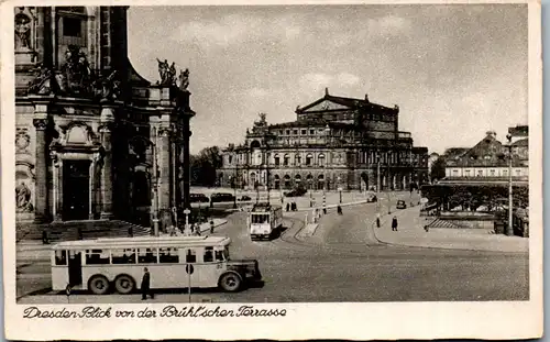 46121 - Deutschland - Dresden , Blick von der Brühl'schen Terrasse - nicht gelaufen