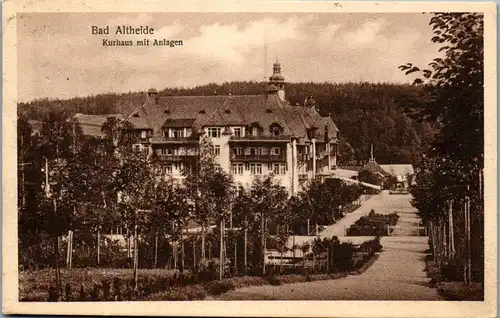 46127 - Schlesien - Bad Altheide , Kurhaus mit Anlagen - gelaufen 1927