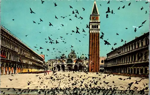 46146 - Italien - Venedig , Venezia , Piazza S. Marco , Markusplatz - nicht gelaufen