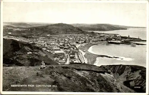 46172 - Großbritannien - Wales , Aberystwyth from Constitution Hill - gelaufen 1947