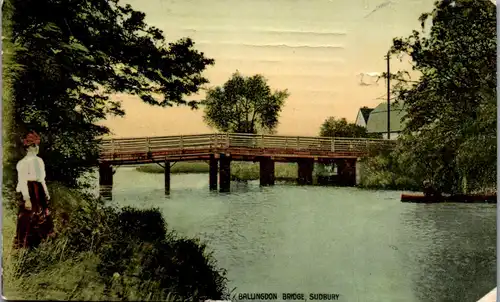 46175 - Großbritannien - Sudbury , Ballingdon Bridge - gelaufen 1908