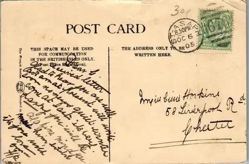 46180 - Wales - St. Asaph , Cathedral , Interior , Kathedrale - gelaufen 1905