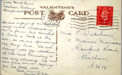 46190 - Großbritannien - Wales , Aberystwyth , Promenade - gelaufen 1939