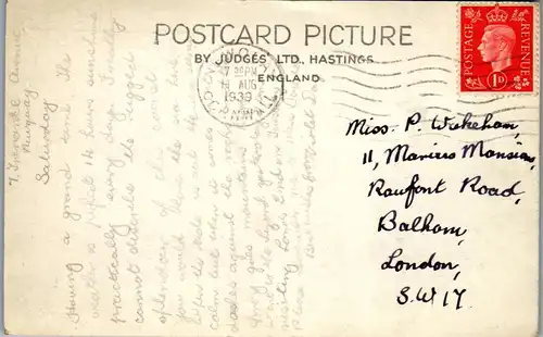 46204 - Großbritannien - Newquay , Porth Joke Judge - gelaufen 1939