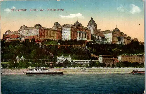 46208 - Ungarn - Budapest , Kiralyi var , Königliche Burg - gelaufen 1926