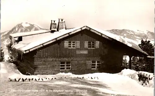 46211 - Deutschland - Ofterschwang , Otto Hellmann Hütte , Allgäuer Hörner , Winter , Ski - gelaufen 1965