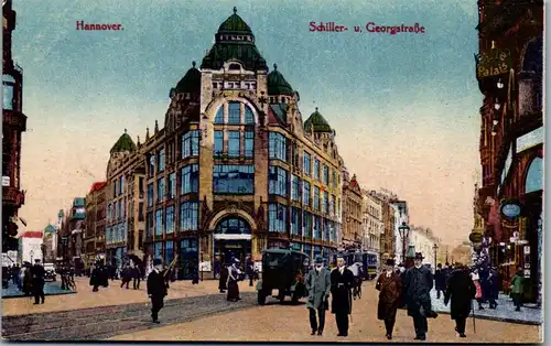 46219 - Deutschland - Hannover , Schillerstrasse u. Georgstrasse - nicht gelaufen