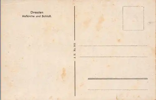 46220 - Deutschland - Dresden , Hofkirche und Schloß - nicht gelaufen