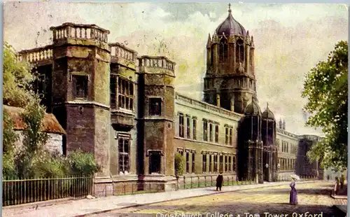 46248 - Großbritannien - Oxford , Christchurch College and Tom Tower - gelaufen 1905