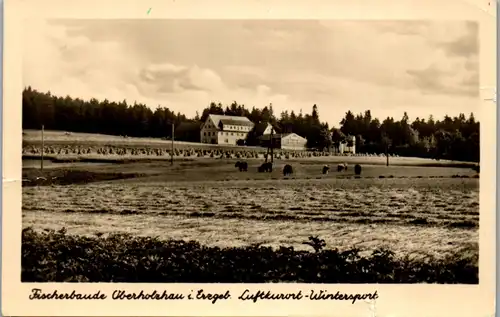 46264 - Deutschland - Oberholzhau , Fischerbaude im Erzgebirge - gelaufen 1957