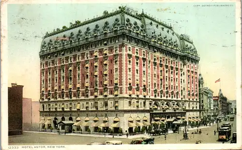 46275 - USA - New York , Hotel Astor - gelaufen 1910