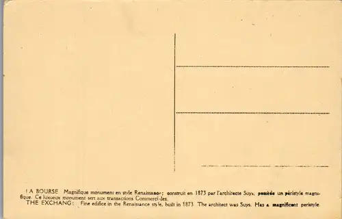 46287 - Belgien - Bruxelles , Brüssel , La Bourse , The Exchange - nicht gelaufen