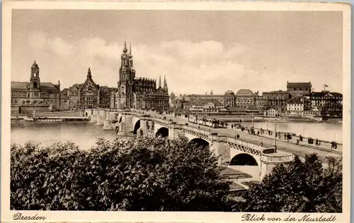 46290 - Deutschland - Dresden , Blick von der Neustadt - nicht gelaufen
