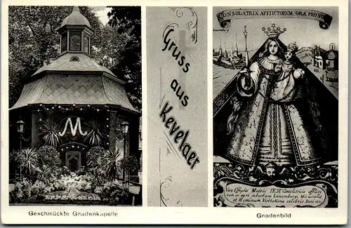 46296 - Deutschland - Kevelaer , Geschmückte Gnadenkapelle , Gnadenbild - gelaufen