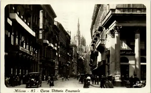 46300 - Italien - Milano , Mailand , Corso Vittorio Emanuele - gelaufen 1930