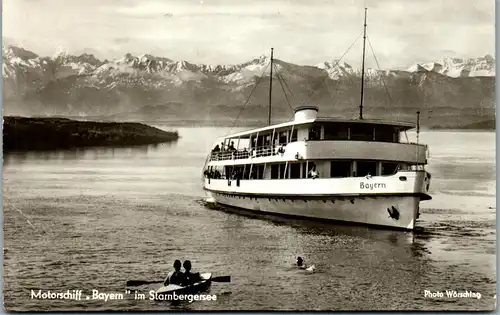 46309 - Deutschland - Starnbergersee , Motorschiff Bayern im Starnberger See - gelaufen 1962