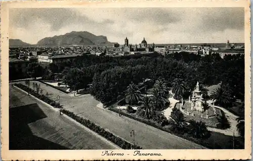 46310 - Italien - Palermo , Panorama , Sicilia - gelaufen 1939