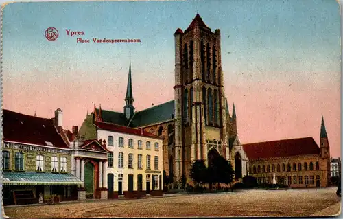 46319 - Belgien - Ypres , Place Vandenpeerenboom , Feldpost - gelaufen 1915