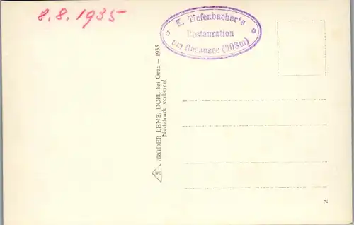 46328 - Oberösterreich - Gosau See , Gosausee mit Dachstein - gelaufen 1935