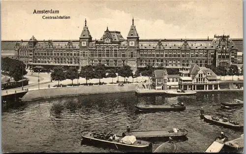 46345 - Niederlande - Amsterdam , Centraalstation - nicht gelaufen