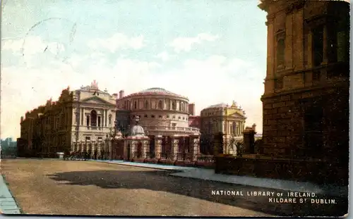 46370 - Irland - Dublin , National Library , Kildare St. Dublin - gelaufen 1904