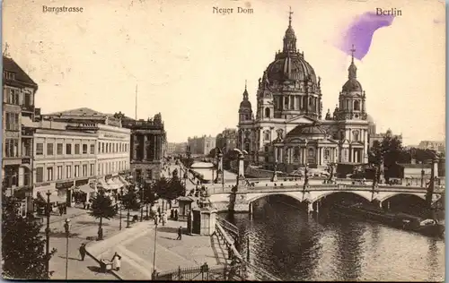 46375 - Deutschland - Berlin , Burgstrasse , Neuer Dom - gelaufen