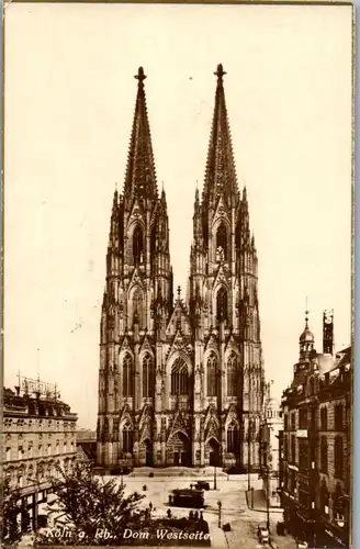 46382 - Deutschland - Köln am Rhein , Dom Westseite - gelaufen 1927