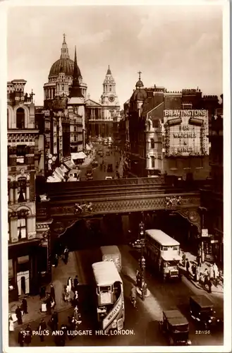 46407 - Großbritannien - London , St. Paul's and Ludgate Hill - gelaufen 1936