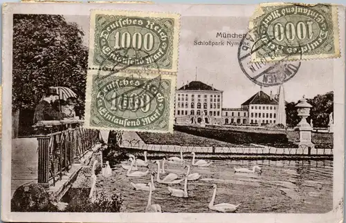 46414 - Deutschland - München , Schloßpark Nymphenburg - gelaufen 1923