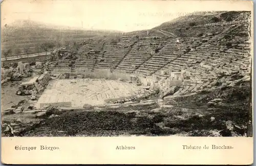 46416 - Griechenland - Athenes , Athen , Theatre de Bacchus - gelaufen 1928