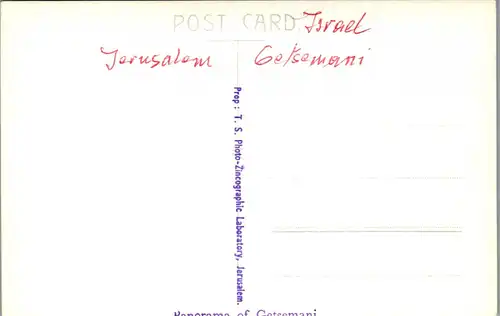 46425 - Israel - Jerusalem , Panorama of Getsemani - nicht gelaufen