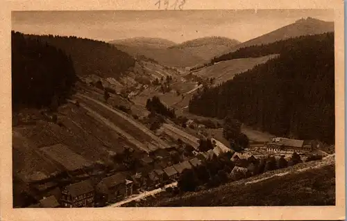 46432 - Deutschland - Schwarzatal , Blick vom Masserberg in das Obere Schwarzatal , Thür. Wald - nicht gelaufen 1918
