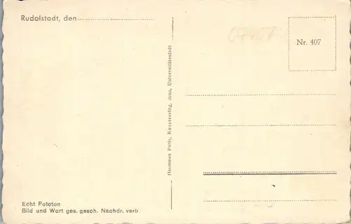 46434 - Deutschland - Rudolstadt , Schloß Heidecksburg - nicht gelaufen