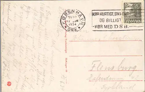 46435 - Dänemark - Helsingor , Kronborg Slot - gelaufen 1934