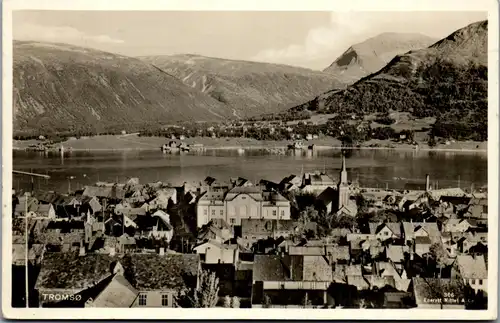 46442 - Norwegen - Tromso , Panorama - gelaufen 1936