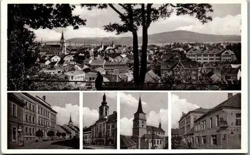 46448 - Tschechien - Rokycany , Panorama , Mehrbildkarte , Feldpost - gelaufen 1941