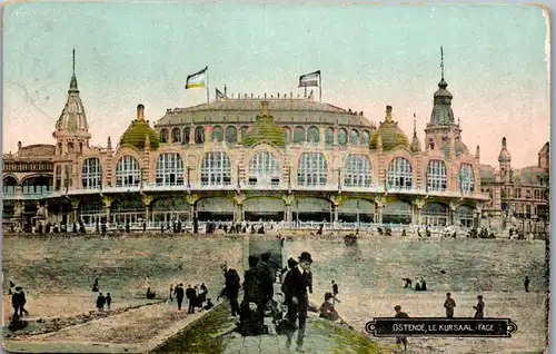 46464 - Belgien - Oostende , Le Kursaal - gelaufen