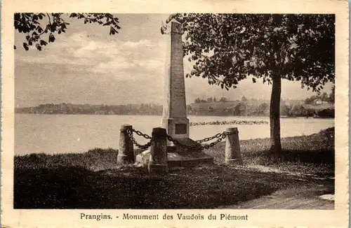 46466 - Schweiz - Prangins , Monument des Vaudois du Piemont - gelaufen