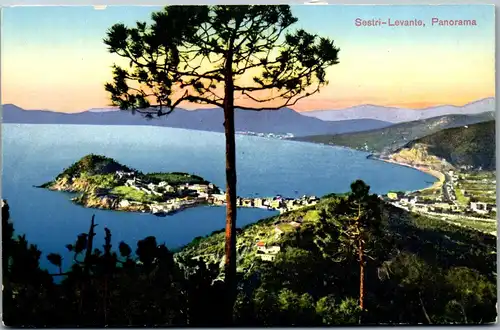 46467 - Italien - Sestri Levante , Panorama - nicht gelaufen